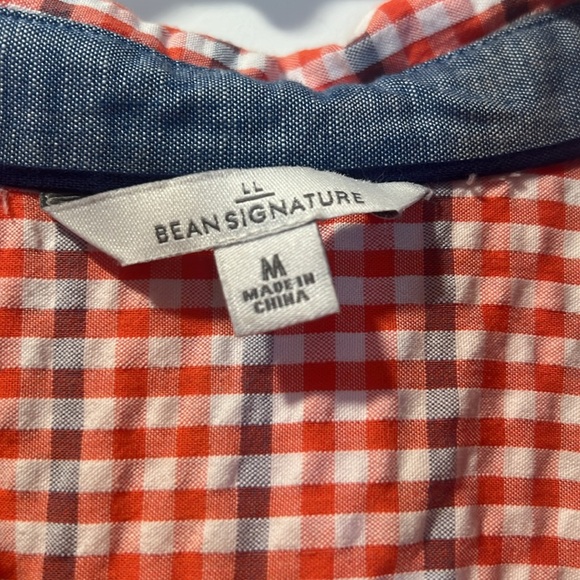 LL Bean Signature women’s gingham tunic - Picture 2 of 3